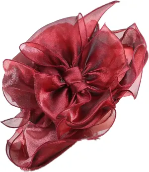 Women's Organza Mesh Church Derby Hat - Thin Breathable Sunshade Kentucky Fascinator Hat Elegant Tea Party Wedding Hats