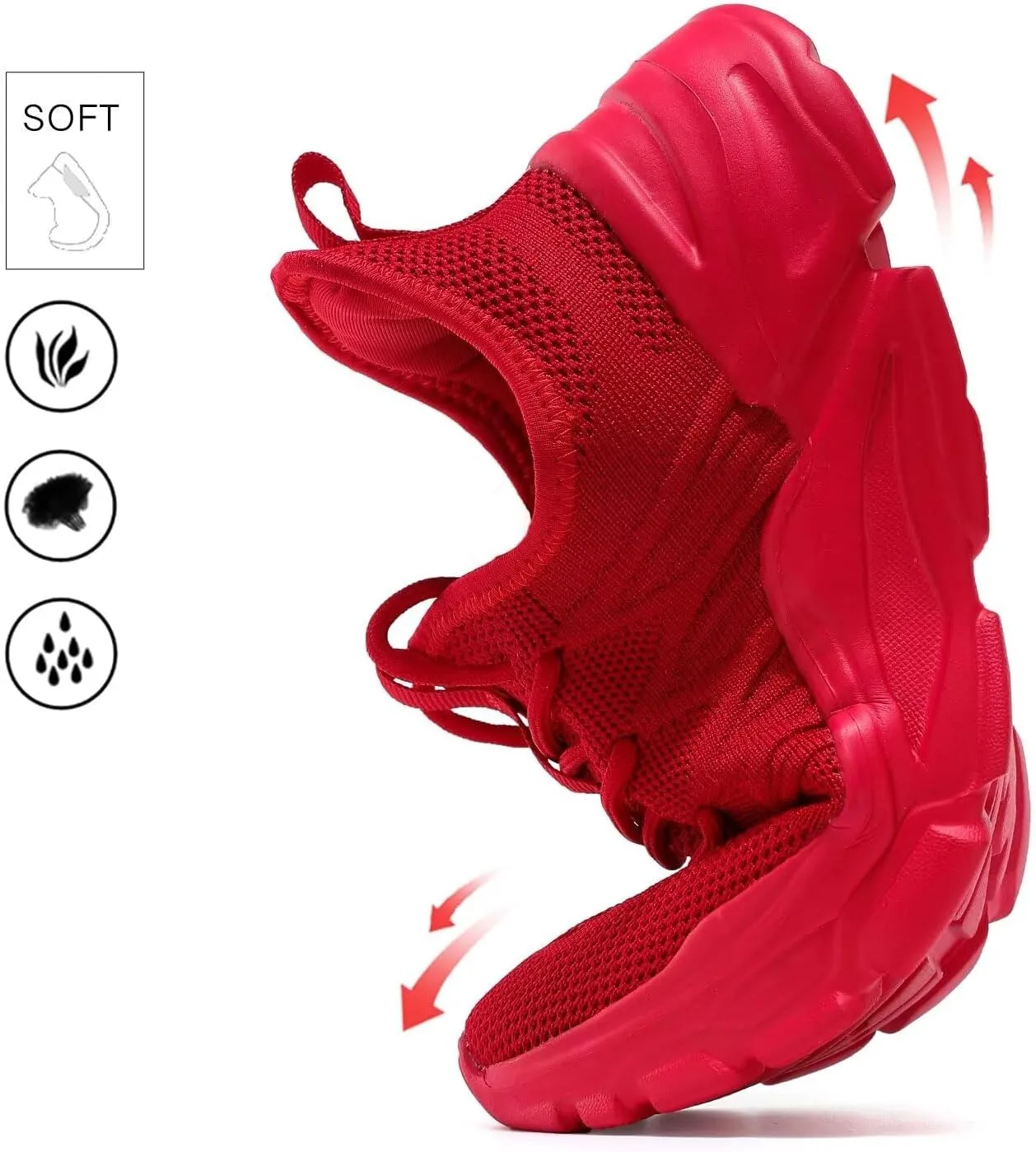Women's Walking Shoes Lightweight Breathable Mesh Upper Casual Jogging Shoes Ladies Tennis Shoes Workout Footwear Non-Slip Gym Sneakers for Women