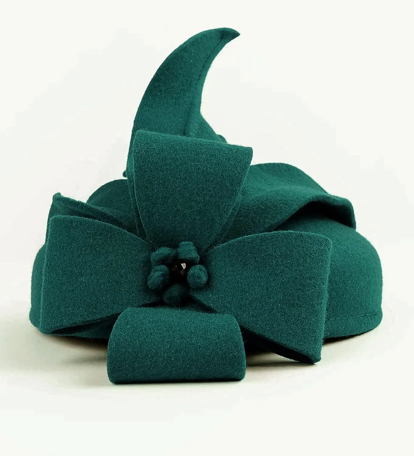 Wool Fascinator Pillbox Hat Winter British Wool Felt Hat for Women Wedding Church Hat Flower Fedoras