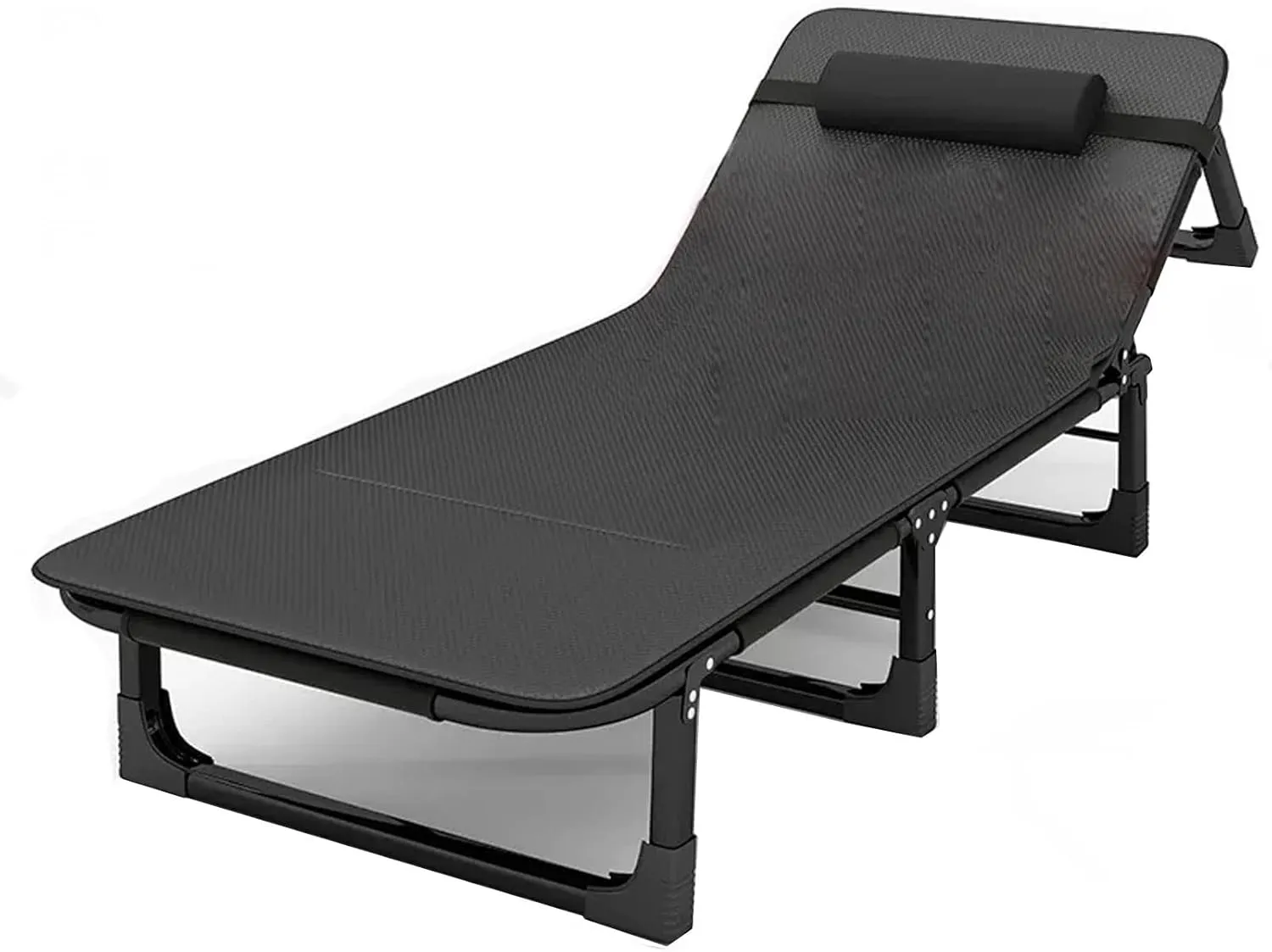 XPSSJMU Portable Foldable Cot for Adults with Mattress - 30 Extra Wide Camping Cot Supports 350 Lbs - Includes Pillow, Eye Mask, Cotton Pad - Perfect for Outdoor Camp, Beach, Office Nap