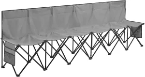 Yaheetech Foldable Sideline Bench 600D Oxford Double Layer Fabric