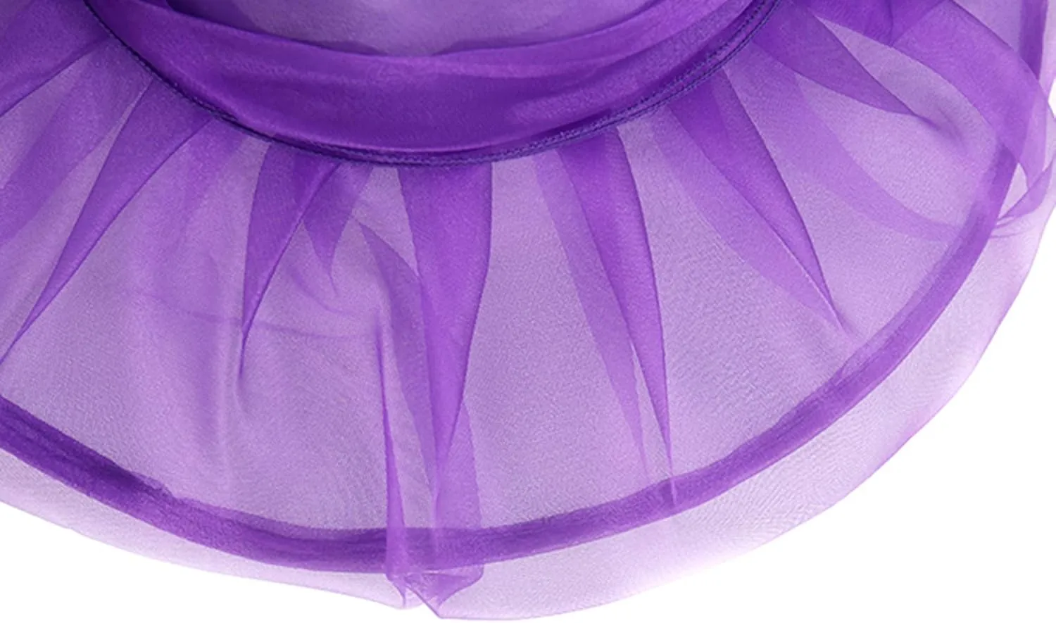 Yatemiole Women's Organza Church Wide Brim Tea Party Wedding Hat Derby Fascinator Cap Kentucky Wedding Hat