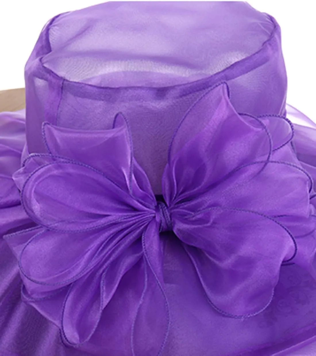 Yatemiole Women's Organza Church Wide Brim Tea Party Wedding Hat Derby Fascinator Cap Kentucky Wedding Hat