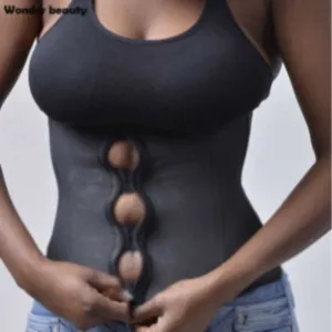 YUMDO 100% Latex Waist Trainer Slimming Body Shaper Corsets with Zipper and Hook Plus Size Waist Cincher Cinta Modeladora