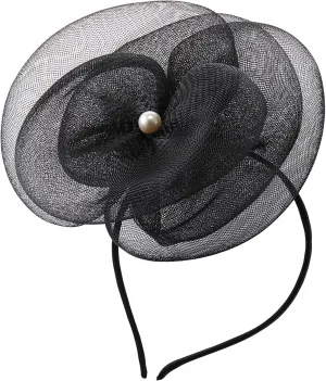 Zeyune Fascinators Hats for Women Tea Party Elegant Headband Derby Hats with Hair Clip for Wedding Bride Party