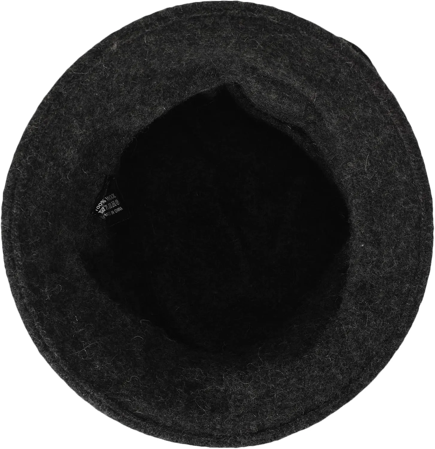 ZLYC Women Wool Cloche Bucket Hat 1920s Vintage Dress Winter Hats with Flower Accent